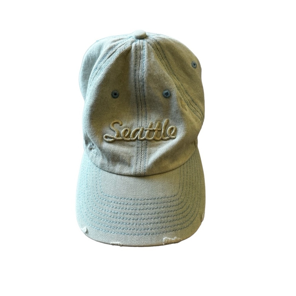 American Needle Seattle Weathered Embroidered Baseball Cap One Size Adjustable - Picture 2 of 6